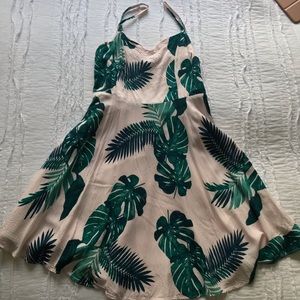 Tropical Fit & Flare Dress